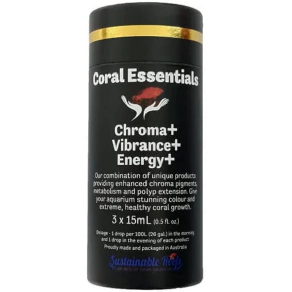 Coral Essentials Chroma+ Vibrance+ Energy+ 3 Pack 15mL Each