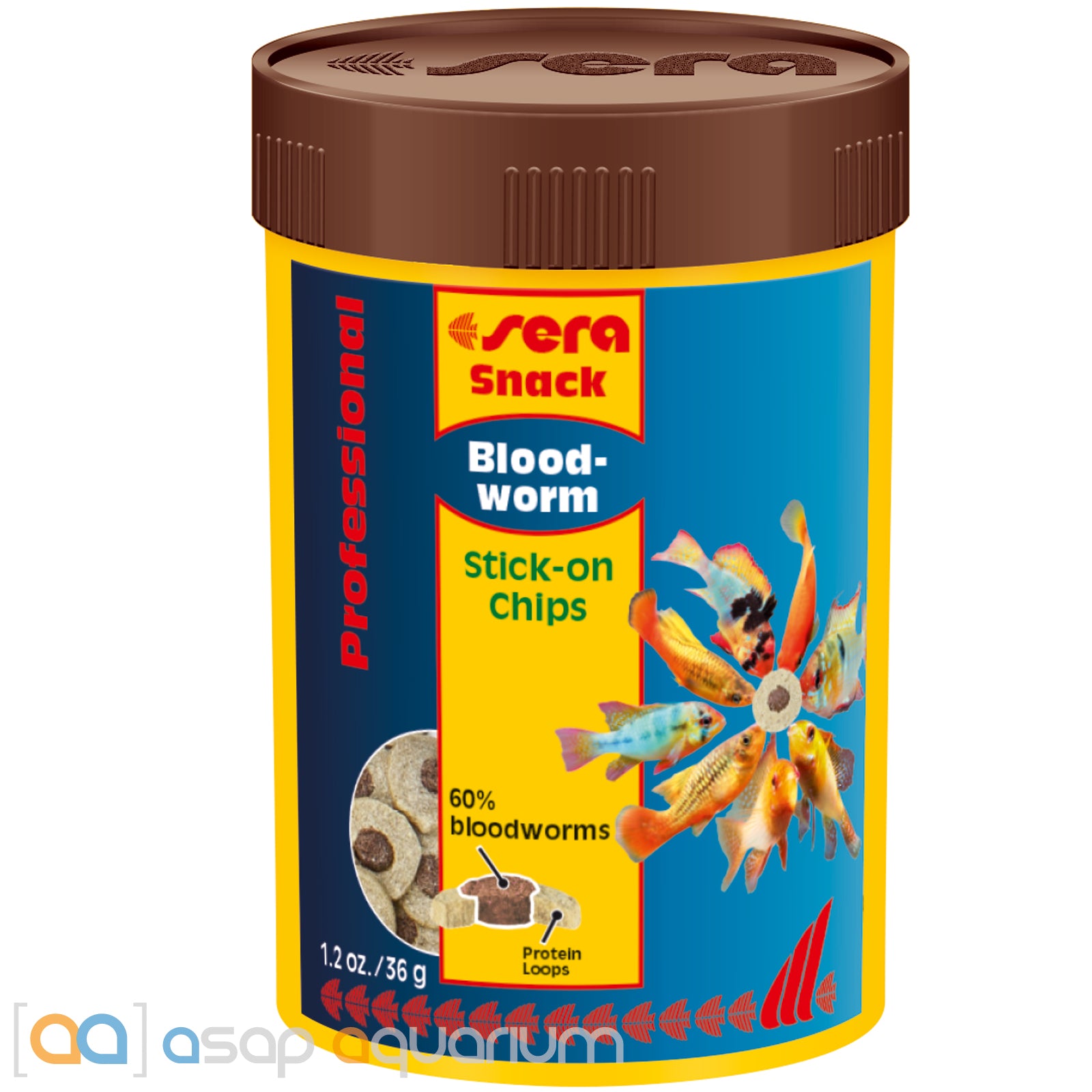 Sera Bloodworms Snack Professional Stick-On Chips